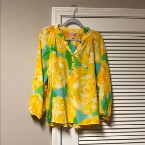 Lilly Pulitzer First Impression Yellow Elsa Top!